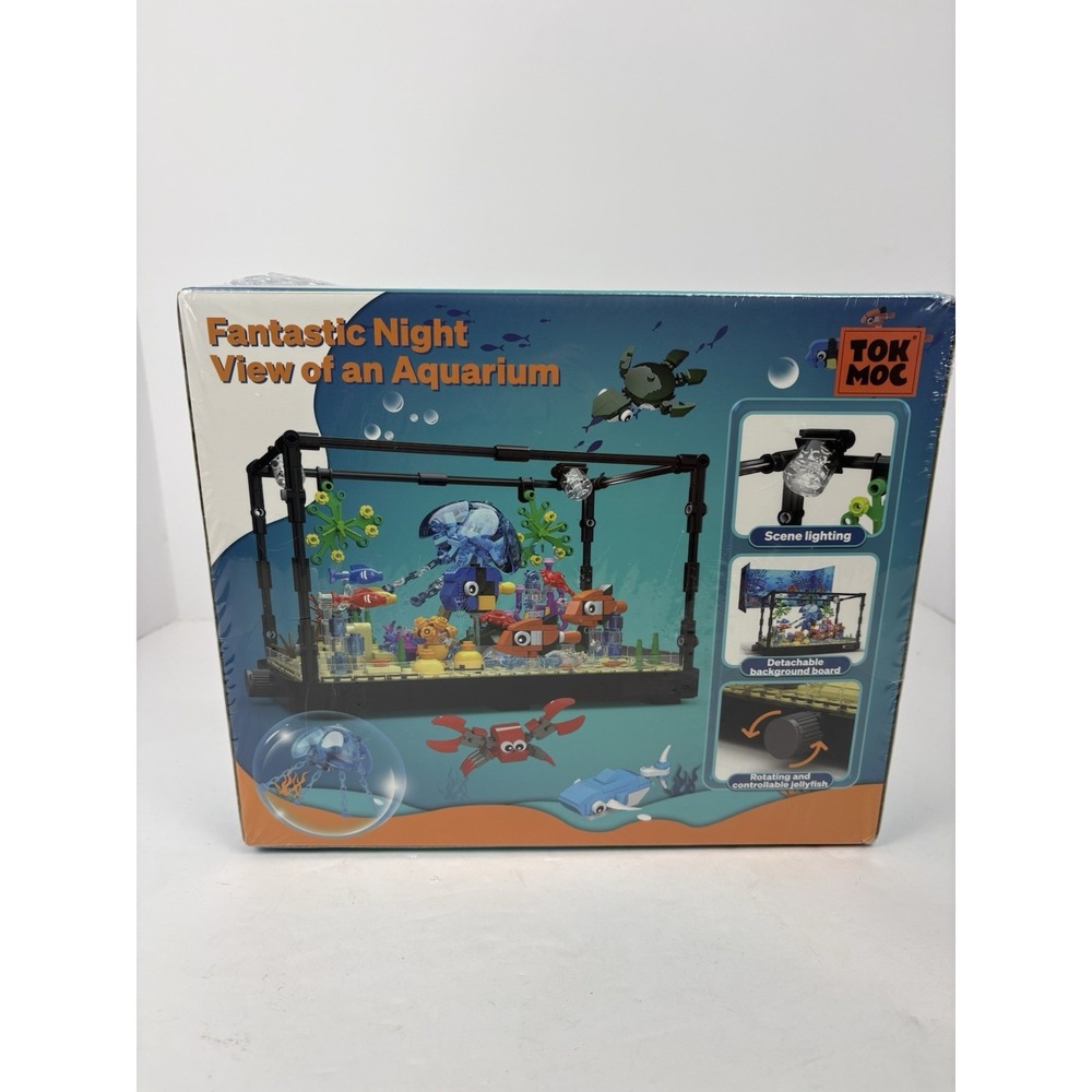 NIB Tok Moc Fantastic Night View Of Aquarium Building Set.